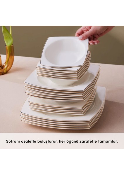 Forever Bone Cosima 26 Parça 6 Kişilik Kahvaltı Takımı