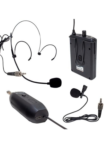 Mv-19599 Uhf Kablosuz Enstrüman Uyumlu Jack Girişli Ikili Mikrofon Set fiyatları