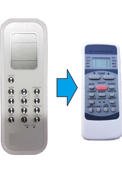 Actronair RG35D3-BGEF Klima Kumandası