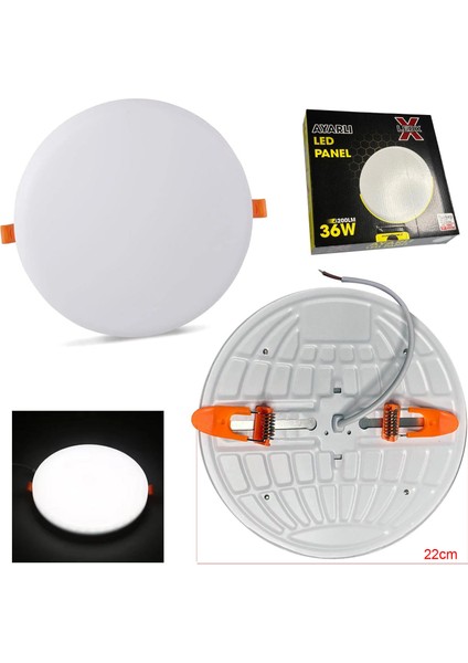 LED Panel Ayarlı 220V 36W 4200LM Beyaz Ledx R11