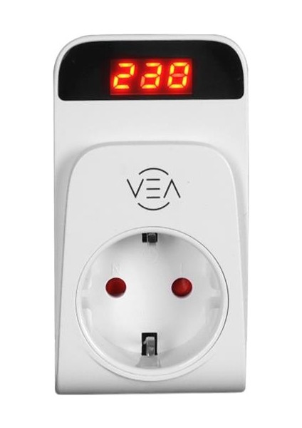 VE-25530 15A 3520W Tekli Dijital Göstergeli Akım Korumalı Priz Aşırı Yüksek Gerilim fiyatları