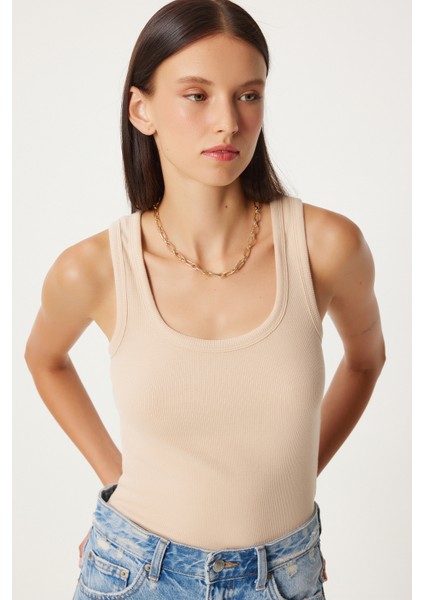 2'li Fitilli Kalın Askılı Örme Atlet modelleri