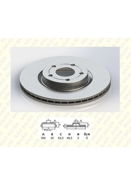 TFD00012 On Fren Dısk Aynası Focus Iı 04 > Focus Iı C MA03>07 C MA07 > 1.6eco 1.6tdcı 2.0tdcı 2.0 16V Kuga 2.5 2.0tdcı 10>13 Volvo C30 C70 Iı S40 Iı V50 04> Olcu (300×25)