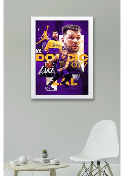 Luka Doncic Çerçeveli Tablo - Basketbol Nba Posteri Tablo fiyatları