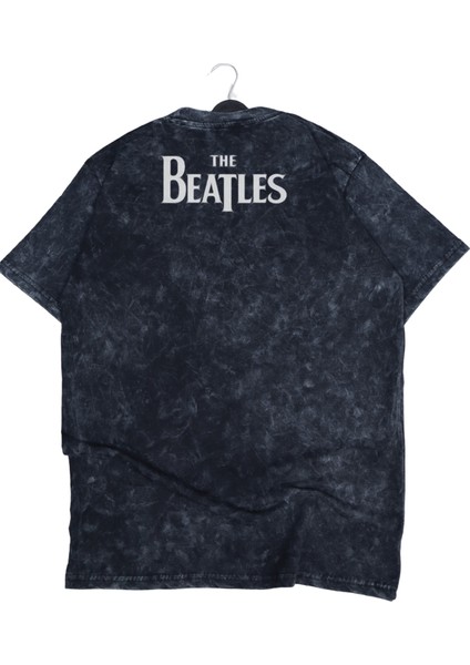 Oversize The Beatles Ense Baskılı Yıkamalı T-Shirt, Unisex Rock Band Temalı Retro Tişört fiyatları