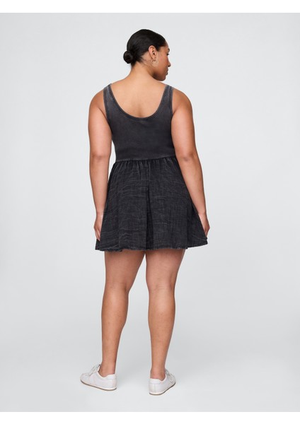 Kadın Siyah Mini Askılı Elbise modelleri