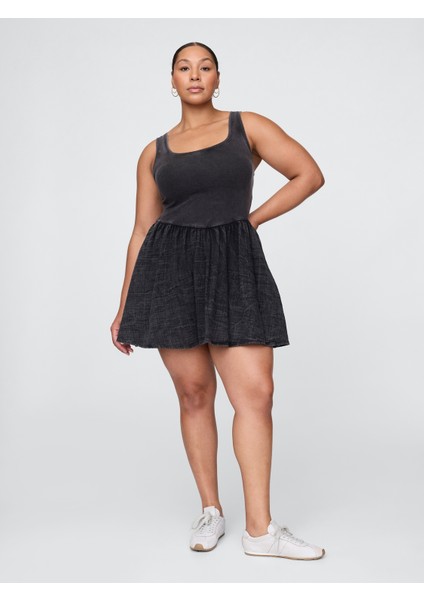 Kadın Siyah Mini Askılı Elbise fırsatları