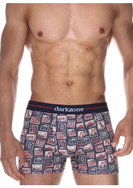 Lacivert Dijital Baskı DesenliErkek Boxer fiyatları