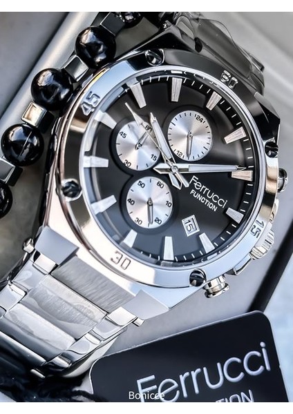 Fonksiyonları Aktif Garantili Siyah Erkek Çelik Kordon Kol Saati + Bileklik Hediyeli fiyatları