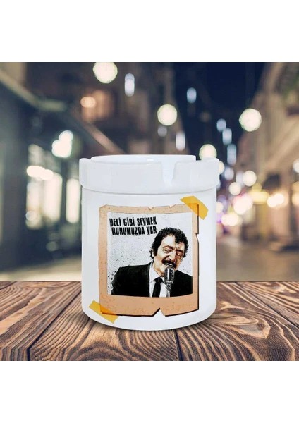 Müsüm Gürses Deli Gibi Sevmek Baskılı Küllük Kül Tablası