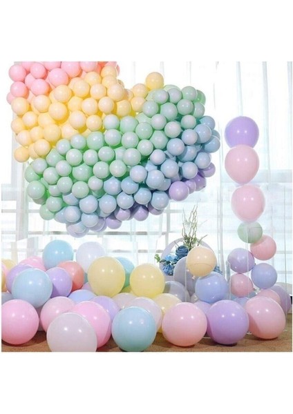Makaron Balon 12" Inç Kalisan Marka 25 Adet Karışık Renk