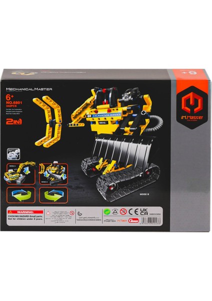 6801 Imm Mekanik Master Blokları Kepçe 2ın1 342 Parça modelleri