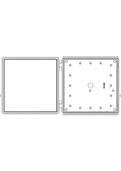 EC-2828 IP67 Abs Plastik Pano – Düz Kapak, Montaj Plakasız, Açık Gri fiyatları