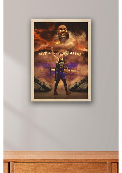 Luka Doncic Lebron James Çerçeveli Tablo - Basketbol Nba Posteri Tablo fiyatları