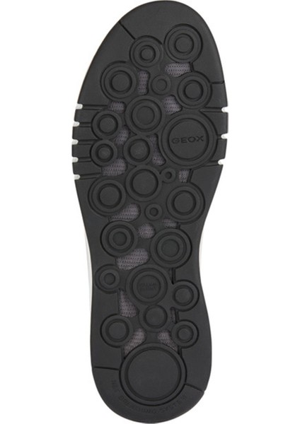 Erkek Beyaz U Aerantis A - Tumb Bağcıklı Deri Sneaker U357FA00046C0404