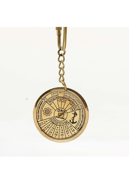 Tarihli Pirinç Anahtarlık 12 cm