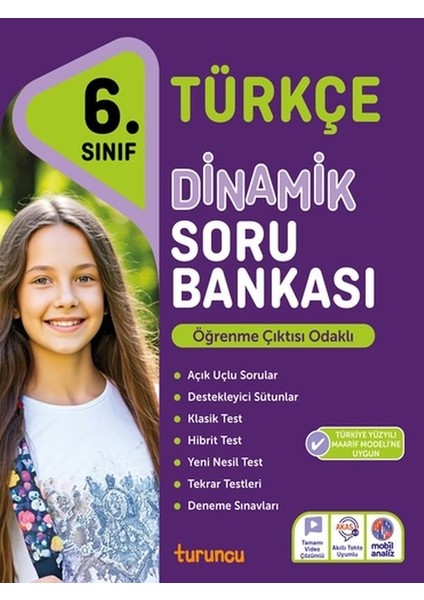 6.sınıf Türkçe Soru Bankası Dinamik Maarif Modeli Müfredat