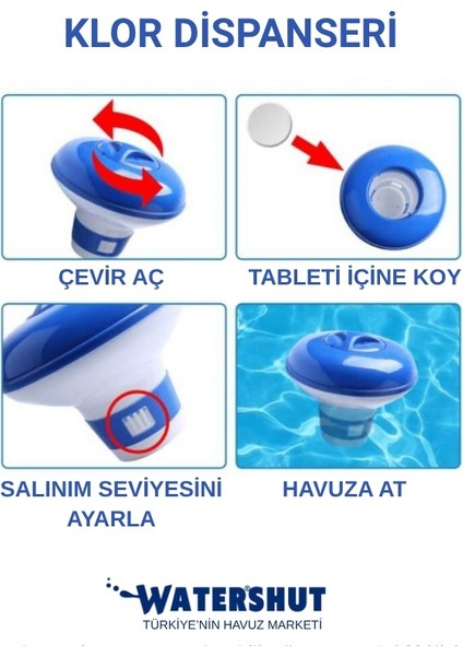 Tablet Klor Dispanseri Alana 1000 gr Klor Tableti Hediye