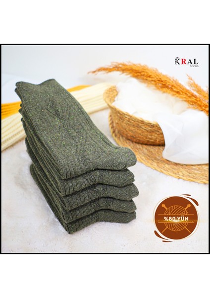 Erkek Kışlık Termal Etkili (5'li Paket) Lambswool Kuzu Yünlü Çorap modelleri