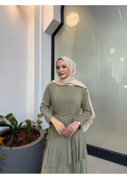 Kadın Kat Kat Uzun Ince Yazlık Modal Elbise fiyatları