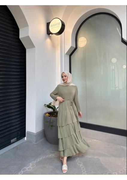 Kadın Kat Kat Uzun Ince Yazlık Modal Elbise fırsatları