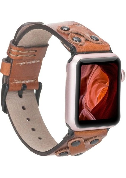 Apple Watch Uyumlu Deri Kordon Cross 42-44-45MM Bt RST2E