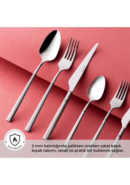 Premium Penta 84 Parça 12 Kişilik Çatal Kaşık Bıçak Seti Lüks Kutulu fiyatları