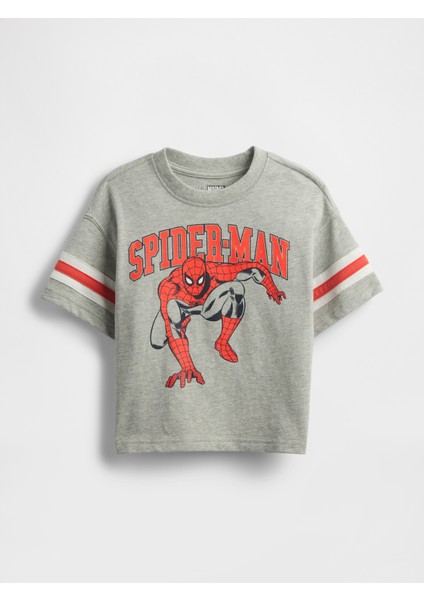 Erkek Bebek Açık Gri Baby & Toddler Marvel Grafik T-Shirt