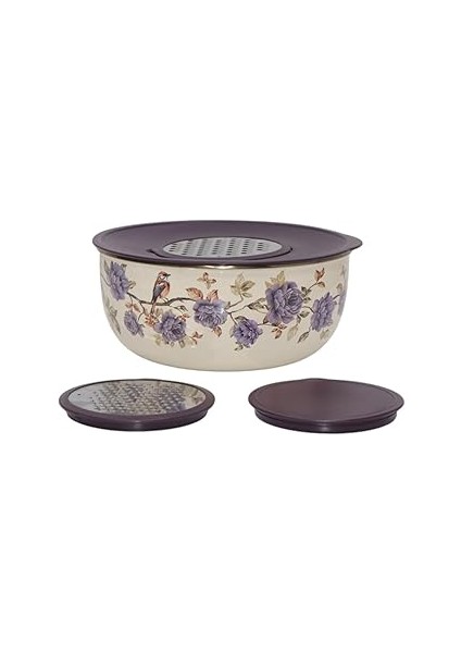 Pr Home Fiorella 5 Parça Rendeli Karıştırma Kabı/saklama Kabı