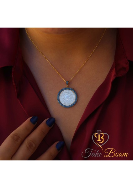 Dualı Kolye Turkuaz Taşlı Allahın 99 İsmi Esmaül Hüsna Gümüş Kolye fiyatları