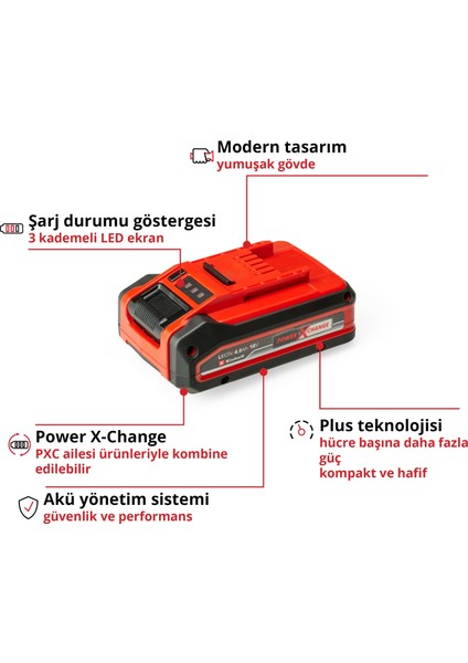18V 4.0AH Li Ion Power x Change Akü fiyatları