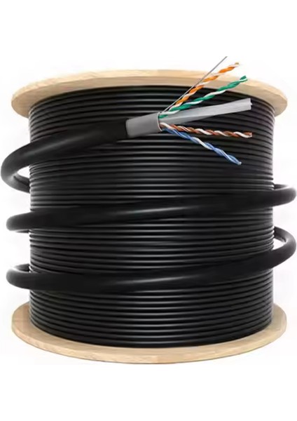 60 Metre / Dış Ortam Dış Mekan / Cat6 İnternet Kablosu / Outdoor / High Speed / 2 Katlı fırsatları