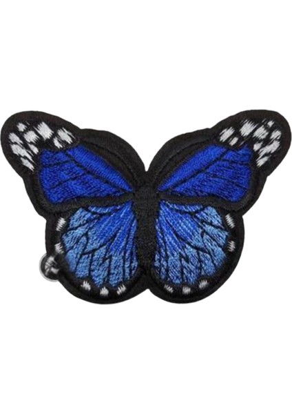 Aplike Ütü Ile Yapışan Kelebek Lacivert Arma 7x5 cm