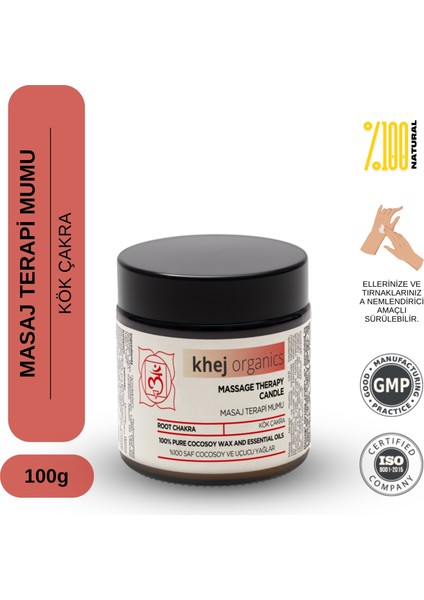 Kök Çakra Masaj Terapi Mumu 100GR
