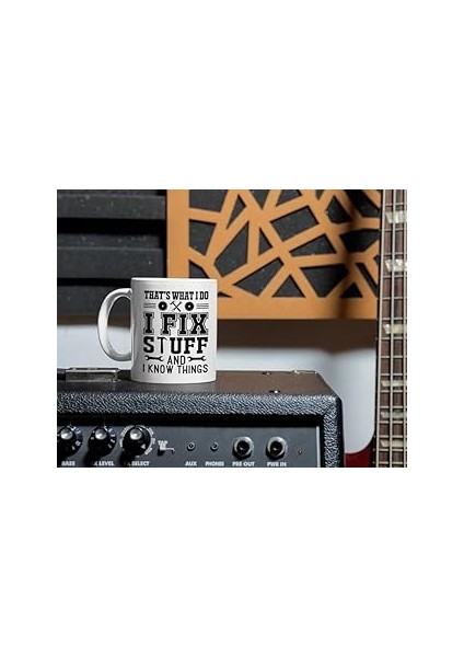 Print Dore I Fix Stuff Kupa, Komik Erkek Kupa, Eğlenceli Baba Kupa, Komik Alıntı, Yetişkin Ingilizc