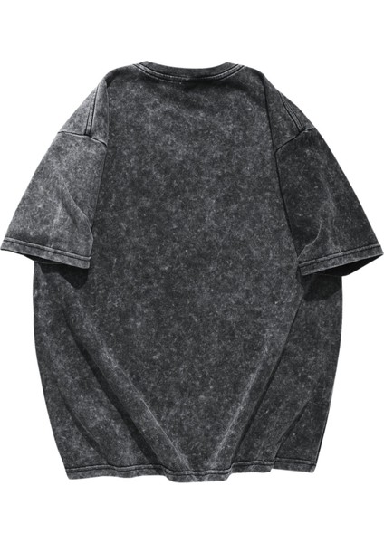 The Walking Dad Yazılı Yıkamalı Tişört, Oversize Babalar Günü Temalı Vintage T-Shirt fiyatları