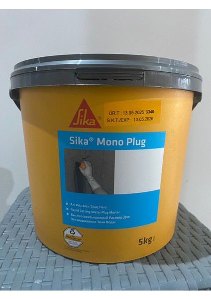 Monoplug Çimento Esaslı, Hızlı Priz Alan Tıkaç Harcı 5 kg