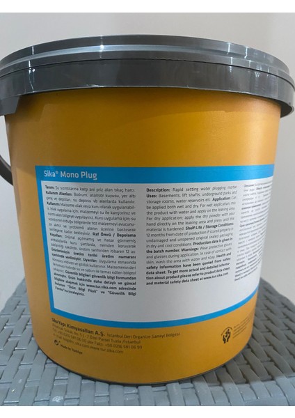 Monoplug Çimento Esaslı, Hızlı Priz Alan Tıkaç Harcı 5 kg