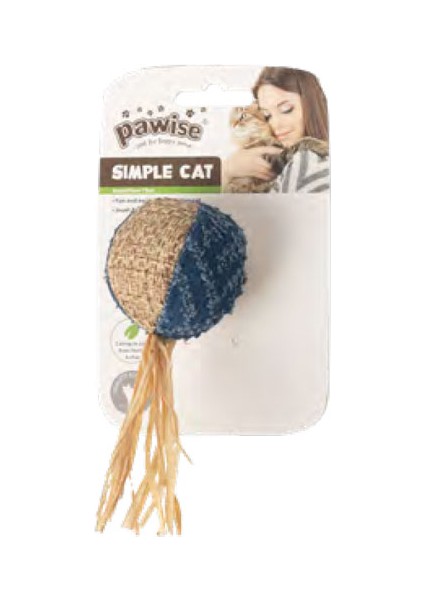 Simple Cat Hasır Kedi Oyuncağı Top