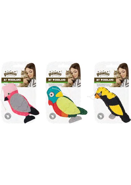 My Woodland Karışık Kedi Oyuncağı Kuşlar