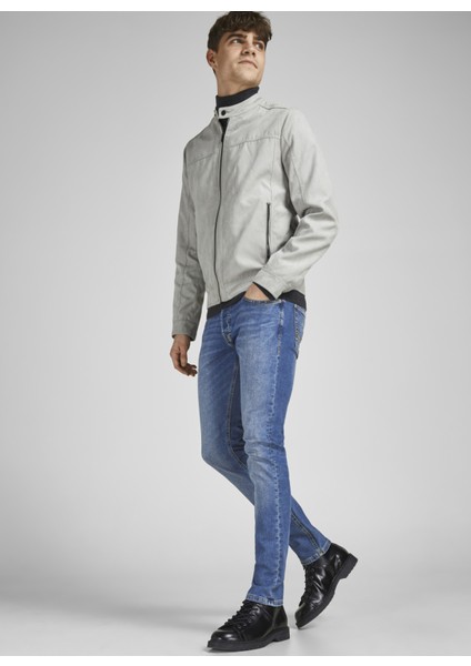 12184473_Jjiglenn Joriginal Mf 031 Düşük Bel Skinny Fit Düz Erkek Denim Pantolon