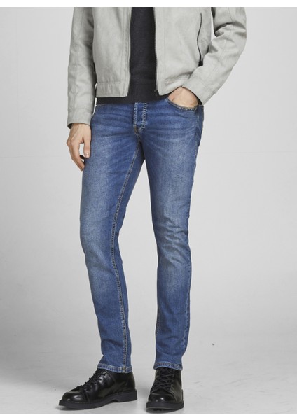12184473_Jjiglenn Joriginal Mf 031 Düşük Bel Skinny Fit Düz Erkek Denim Pantolon fırsatları