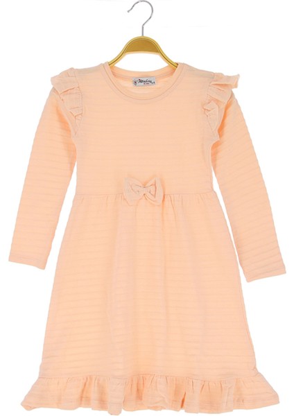 Kız Çocuk Elbise Fiyonklu
