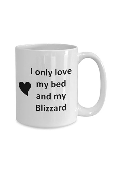 Print Dore Blizzard Lover Kupa - Köpek Kuş Evcil Hayvan Adı - Love My Blizzard Ingilizce Kupa