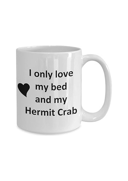 Print Dore Komik Hermit Yengeç Sevgilisi Kupa - Pet - Love My Hermit Crab Kahve Fincanı- Ingilizce