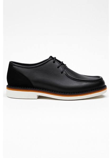 Erkek Siyah Deri Smart Casual Ayakkabı