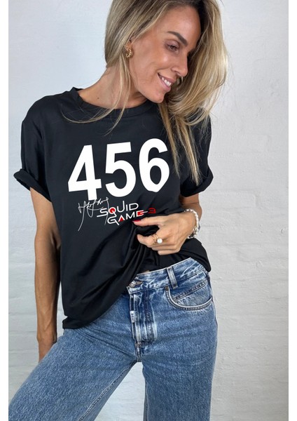 Squıd Game 456 Seong Gi-Hun Orijinal Imzalı Unisex T-Shirt/tişört - Tüm Yaş Grupları fiyatları