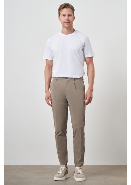 Erkek Vizon Trend Slim Fit Tam Lastik Pantolon fiyatları