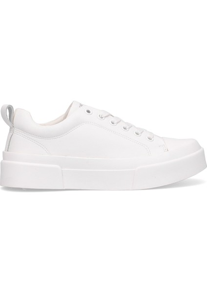 121230038 Mia Kadın Hakiki Deri Klasik Sneaker Beyaz