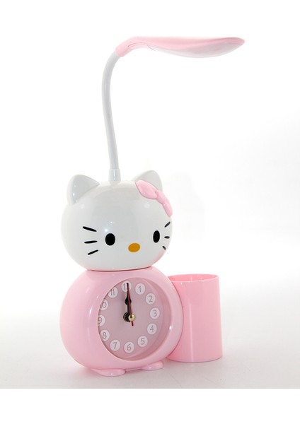 Hello Kitty Masa Lambası Saat Ve Kalemlik